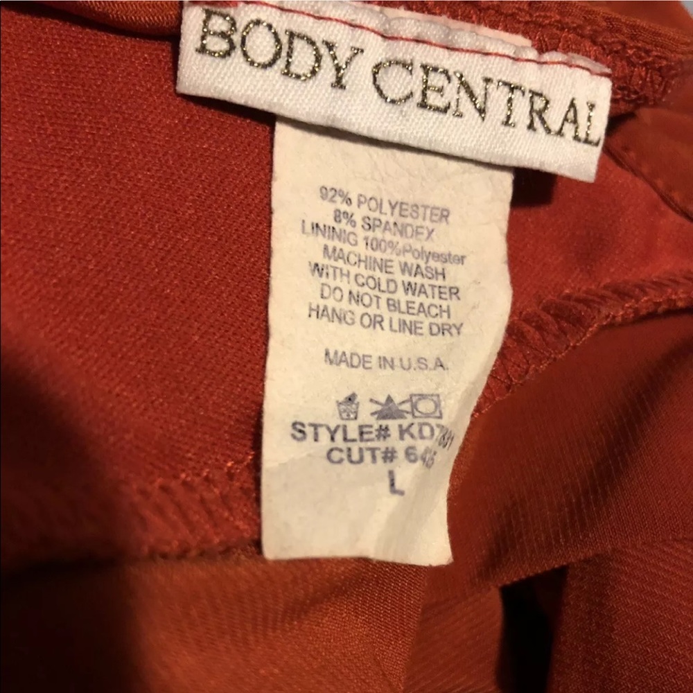 Body Central Orange Dress Juniors - Picture 7 of 7